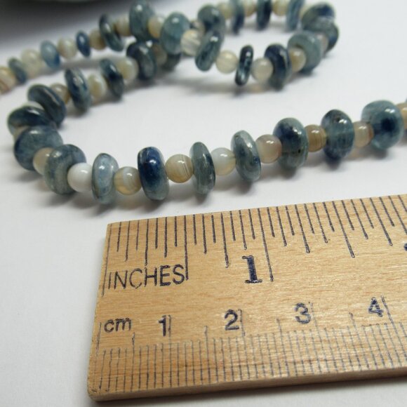 Kyanite and Botswana Agate Necklace - Picture 14 of 16